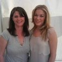 Lea Ann Rimes and me, I got to sing the national anthem on my birthday. Nerves... oh boy